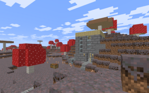 Mushroom Island Station from outside.